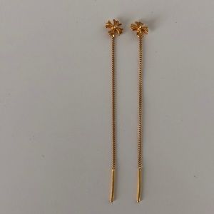 Pade Vavra Rose gold slip through earrings